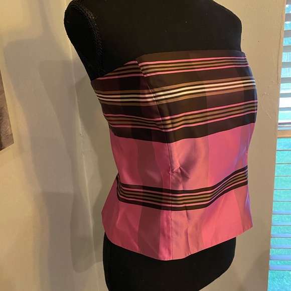 Gorgeous EUC Banana Republic Silk Violet Bustier - Picture 2 of 9